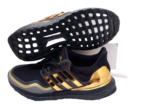 Adidas UltraBoost Laufschuhe Metallic Gold Schwarz EG8102 Herren (große Kinder) Größe 5 - Bild 2 von 8