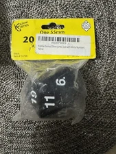 Koplow Games 55mm 20 Sided Die Black Item #14796