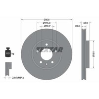 Textar 2X Bremsscheibe Vorne Ø300 Mm FüR Opel Astra J P10 2.0 Cdti 1.7 Insignia