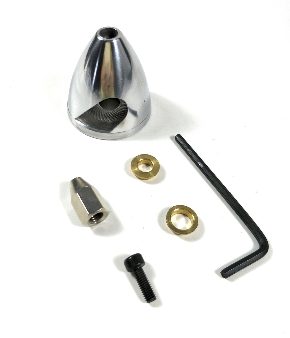Spinner In Alluminio CNC 1.5 Pollici (38mm) Per 3 Pale – Per Modellismo Aereo RC A Benzina – Haoye