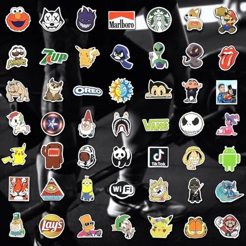 30/300 Pcs Cool Stickers for Adults, Brand Stickers for Water Bottles Waterproof