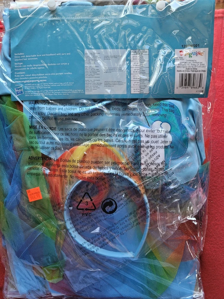 Disfraz de Halloween My Little Pony talla 3T-4T  Foto 4 de 4