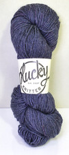 Plucky Knitter Yarn GERTIE Blue Merino Cotton Crew 1 Skein NEW