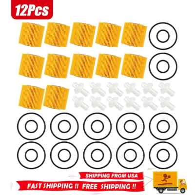 12PCS 04152-YZZA1 Engine Oil Filter For  Toyota Avalon Camry Sienna RAV4 Lexus