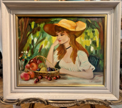 Beautiful Oil Painting Marcel Dyf Style Signed 1967 Framed