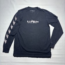 Illenium 2021 Official Red Rocks Colorado EDM Concert Black L/S T-Shirt Med