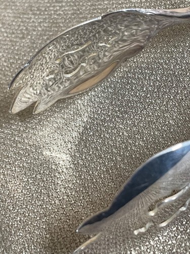 Tongs for Salad Fruit or Cake Pair Silver Plate one is Gorham see pics - Picture 12 of 21