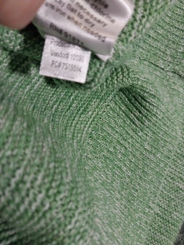 NORM THOMPSON GOLF PULLOVER HERREN GR. S KURZ GRÜN STRICK POLO STYLE KURZARM - Bild 7 von 7