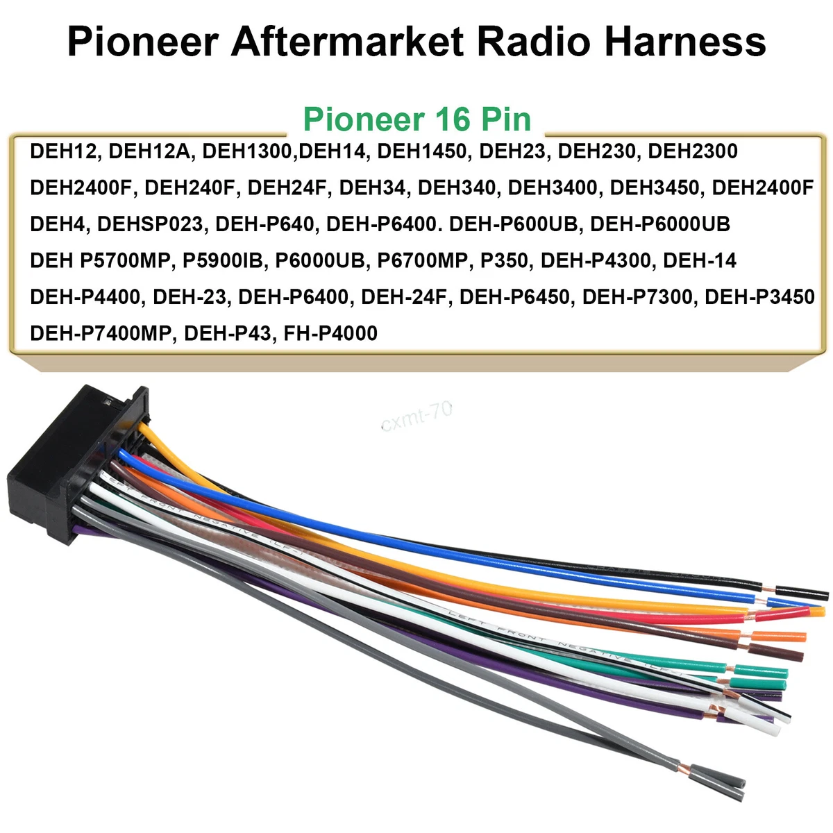 Pioneer radio plug online