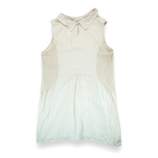 NWT Puro Lino Dress Women 3X Linen Shift Italy Work Party Dots Beige Sleeveless