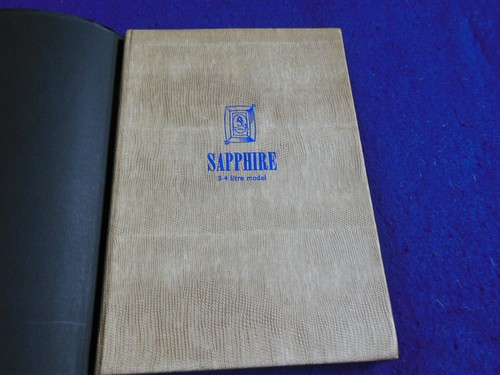 NOS Armstrong Siddeley Sapphire 3.4 Litre Maintenance Manual Owners Handbook - Bild 2 von 9