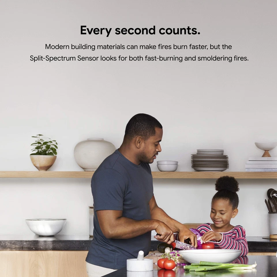 Google Nest Protect - 2ª Generación, Blanco - CABLEADO - Vida útil hasta 2 años Foto 3 de 4