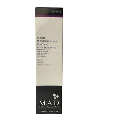 MAD Skincare Youth Transformation Glycolic Body Lotion 7% 6.75 fl oz