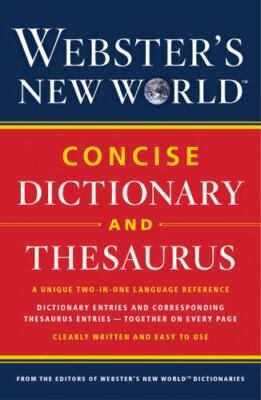 Webster's New World Concise Dictionary and Thesaurus - Paperback - GOOD