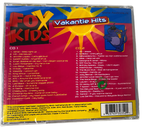 Fox Kids Vakantie Hits CD NEU 2003 Compilation Christina Aguilera Britney Spears - Foto 2 di 2