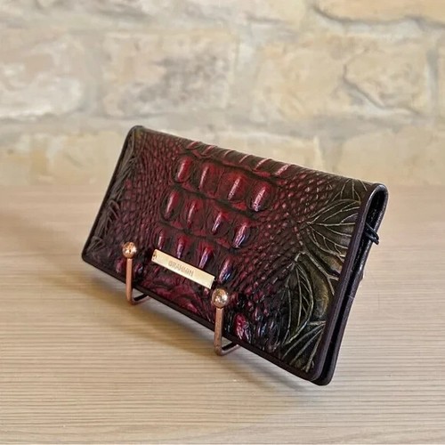 Bolso/billetera Brahmin Ellen Pesto Edgewood de cuero genuino opción nuevo con etiquetas - Imagen 10 de 36