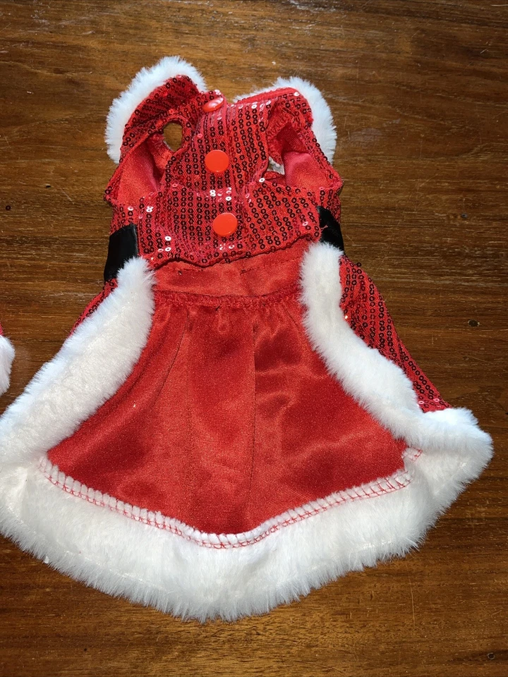 Christmas Costume Small Dog With Santa Hat. - Image 3 of 4