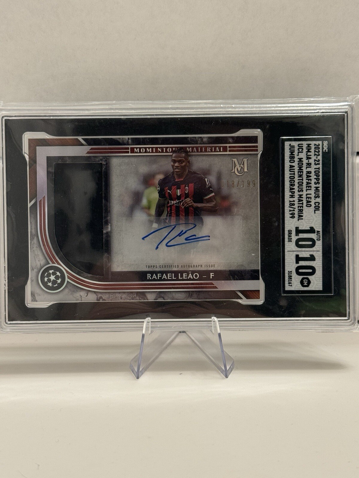 Rafael Leao Auto Topps Museum Collection
