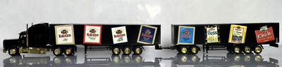 Selten! LKW Modell  Frightliner Kauzen Bräu Werbetruck Sattelzug+Anhänger 1:87
