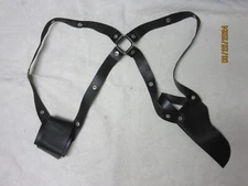 Ladies Lightweight  Leather Snap Adjustable Shoulder Holster 6.2 ounces