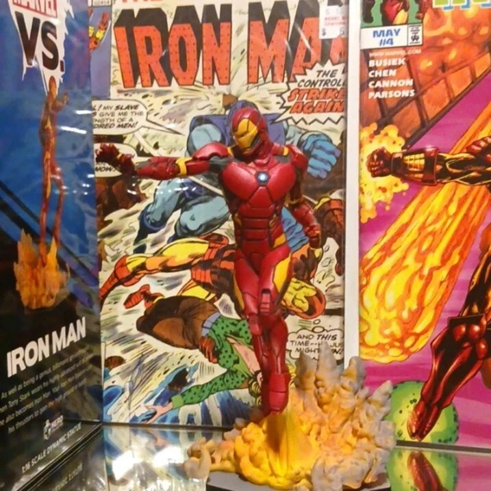 Статуэтка Marvel VS. Ironman Eaglemoss, 1:16, красная и золотая. - Изображение 2 из 4