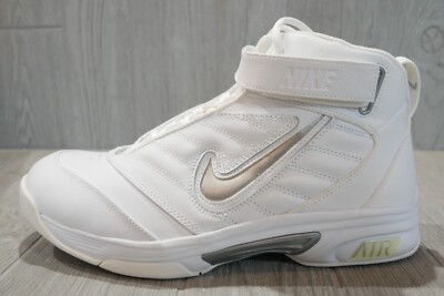 New Rare Vintage Nike Air Force Lockdown White Leather 2006 Shoes Mens 11.5 OSS