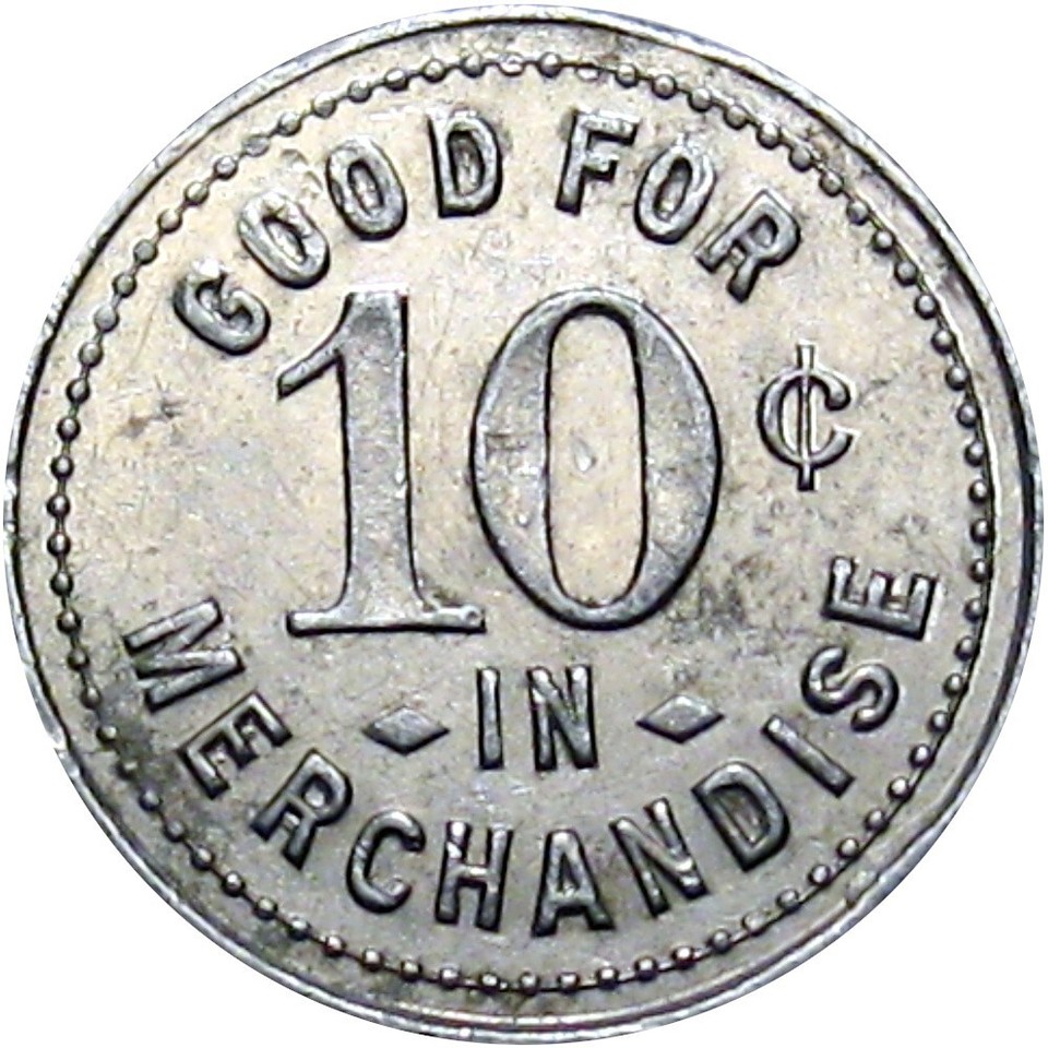 1918 Erwin West Virginia R10 Lumber Scrip Good For Token Glace Supply