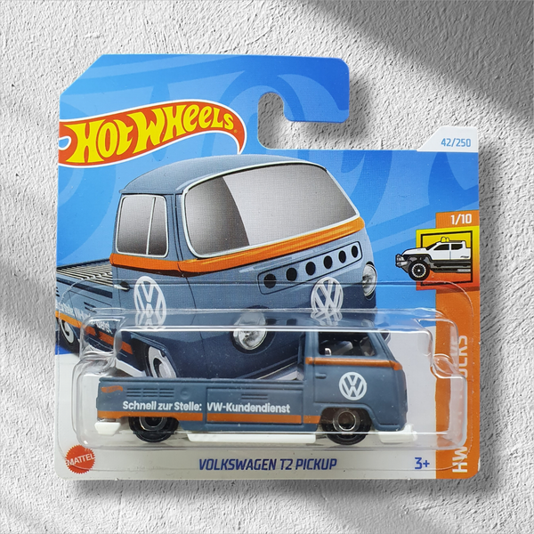 Hot Wheels Volkswagen T2 Pickup 42/250 Trucks 1/10 Mattel Auto Neu & Ovp Error-image