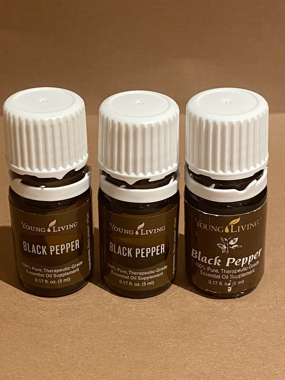 Young Living Black Pepper Essential Oil Blend 5 ml UsedFull 2 Bottles