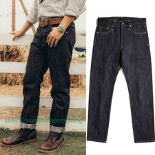 Red Tornado 17oz Heavyweight Slim Straight Jeans Men's Selvedge Denim Pants