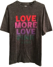 Victoria's Secret PINK Ombre Love More Earth Heart Tee Top T Shirt One Size NWT