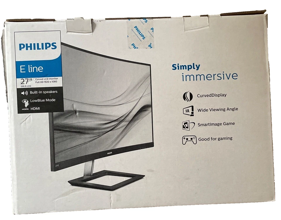 Philips 272E1CA/00 Curved Monitor 27 Zoll Display 1920 x 1080 FullHD VA LED TOP - Bild 2 von 4