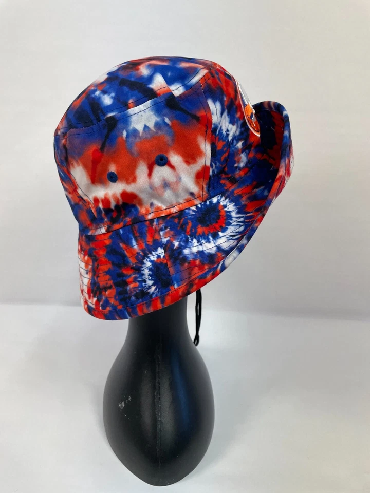 Sombrero New Era Bucket para Mujer OSFM Multi Tie Dye Parche Bordado Logo Cordón Foto 4 de 4