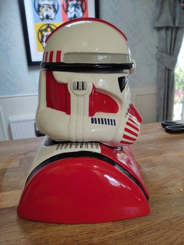 STAR WARS Shock Trooper Clone Trooper Cookie Jar Bust Statue Figure Cards Inc - Picture 6 of 10