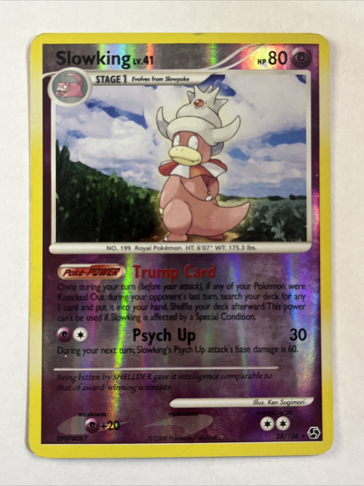 Pokemon 2008 Great Encounters Slowking 28/106 Reverse Holo Rare MP