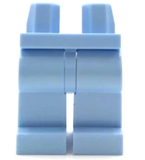 Lego New Minifigure Bright Light Blue Hips Legs Plain Pants City Town Boy Girl