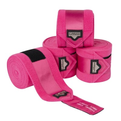 LeMieux Loire Polo Bandagen Wassermelone groß Luxus Fleece, Training, Schule