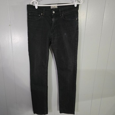 Acne Studios Ace Used Cash Jeans Mens 32x32 Black Good Slim Fit Stretch Denim