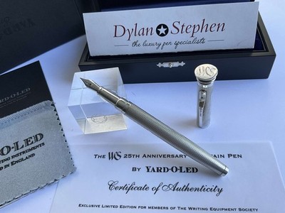 Yard o Led WES 25th Anniversary 925 Sterling Silber Limited Edition Füllfederhalter