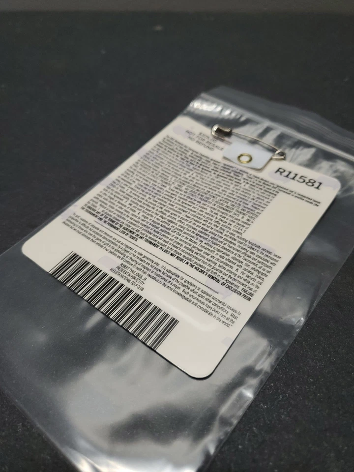 Boleto insignia Masters 2022 Augusta National Golf PGA Scottie Scheffler gana el primer Foto 3 de 4