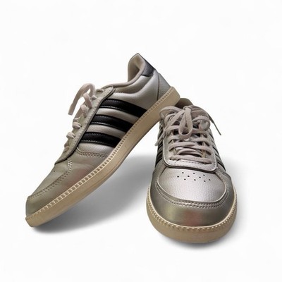 Adidas Breaknet Low top Sneakers Silver And Black Size 8.5