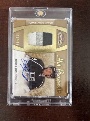 15-16 Fleer Showcase Hot Prospect Rookie Auto/Patch Jordan Weal 351/499 LA Kings