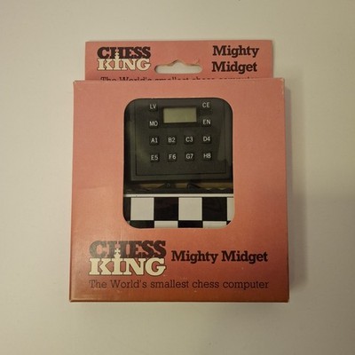 1983 Chess King Mighty Midget Pocket Chess Computer COMPLETE CIB Working Vintage