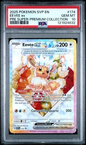 2025 POKEMON SVP EN-SV BLACK STAR PROMO #174 EEVEE EX PSA 10 Gem Mint