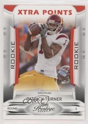 2009 Playoff Prestige Xtra Points Red 19/100 Patrick Turner #186 Rookie RC e5r