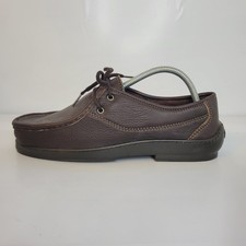 Minnetonka Moccasin Brown Leather Casual Lace Up Oxford Shoes Mens Size 10