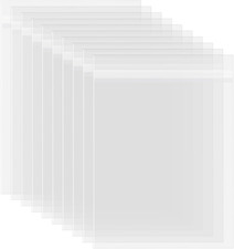 , Pack of 50 11 3/8" X 14 3/16" Acid-Free Crystal Clear Sleeves