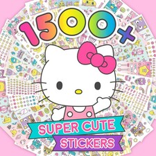 Sanrio Hello Kitty and Friends 1500 Super Cute Kawaii Stickers, Hello Kitty ...