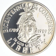 1989-S Congressional Proof Half Dollar US Congress 50c Commemorative
