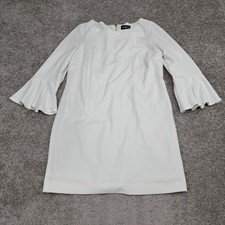 Liz Claiborne Women's Shirt Dress White 14